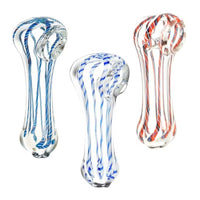 4CT 2.5" Bulk Glass Hand Pipes | Assorted Colors & Styles