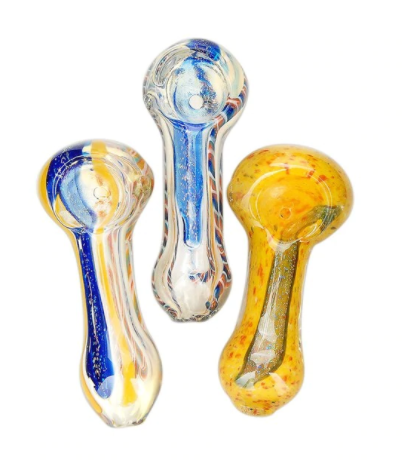 2.5" Assorted Dichro Glass Pipes