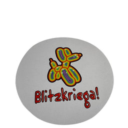 Blitzkriega Glass Rainbow Dog Mouse Pad