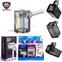 6CT Wulf Drft Glass Bubbler