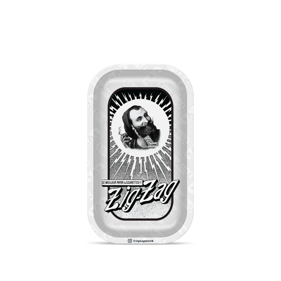 Zig Zag 7" x 11" Metal Rolling Tray | Vintage Starburst