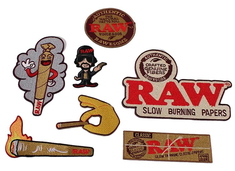 Raw Patches Mixed Bag of 7 Designs