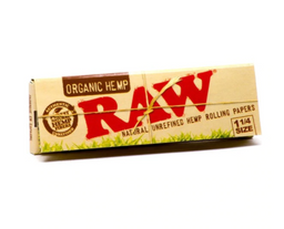 RAW Organic Hemp Rolling Papers 1¼" Size - 24 ct.