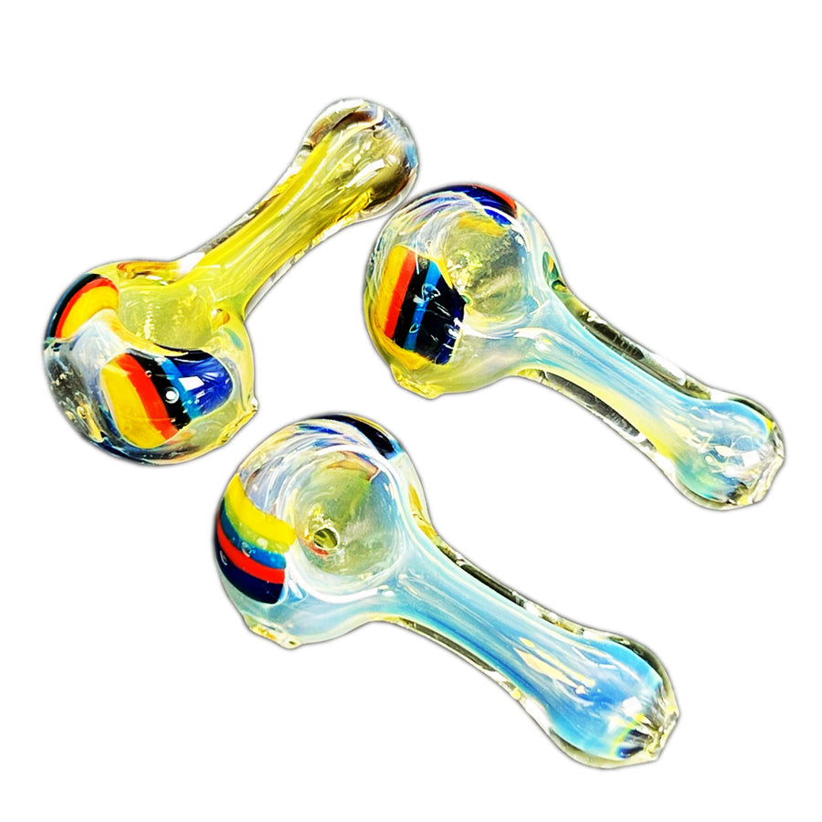 4CT 3” Double Blown Millie Fumed Glass Hand Pipe