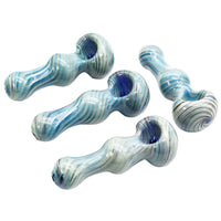 2PK | 3" Full Color Swirl Spoon Glass Hand Pipe