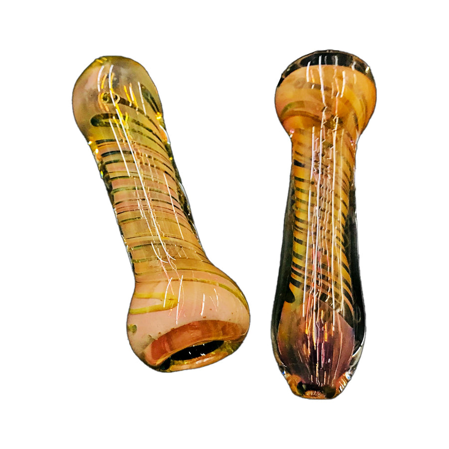 3.5" Gold Line Spiral Heavy Chillum