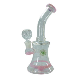 9" Hourglass Water Pipe With Marble