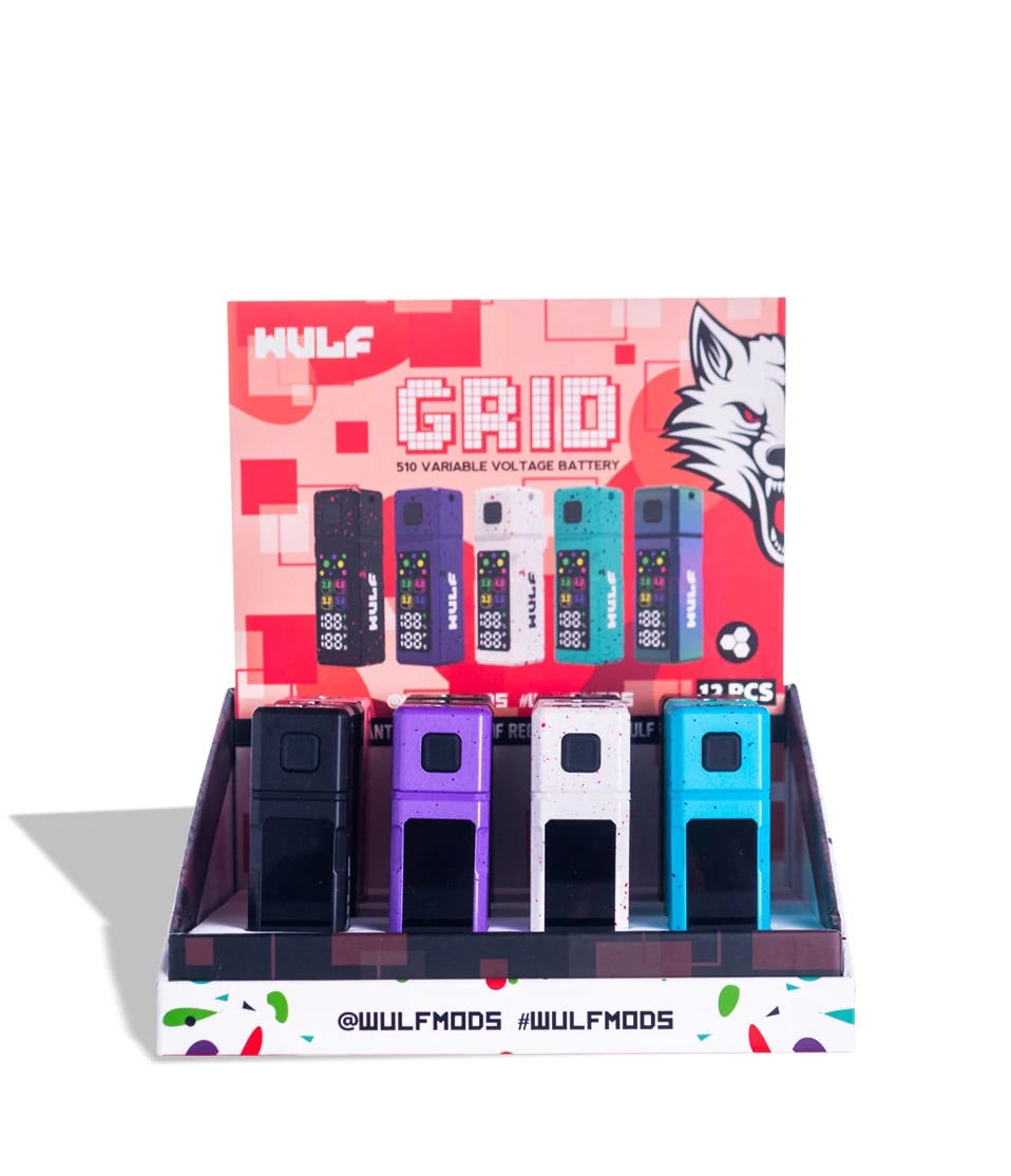 12CT Wulf Mods Grid 510 Variable Voltage Battery