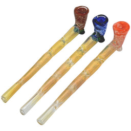 10" Silver Fumed Sherlock Glass Pipe