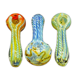 2CT | 4" Inside Out Glass Hand Pipe