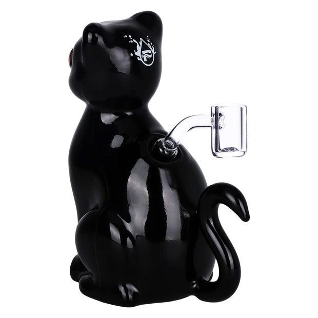 Pulsar 6.25" Black Cat Glass Dab Rig