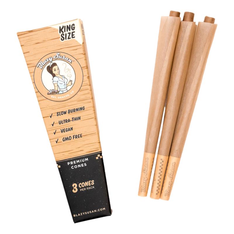 Blazy Susan Unbleached Cones King Size 21pk/3ct