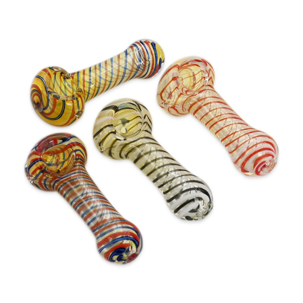 5CT 3" Swirl Stringer Glass Hand Pipe