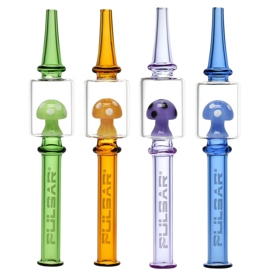 Pulsar Magic Mushroom Dab Straw | 4pc Set