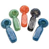 2CT 4” Cube Body Full Frit Hand Pipe