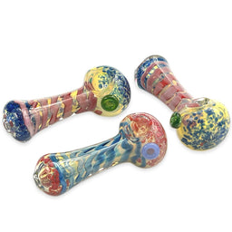 2CT | 4" Fumed Inside Spiral Glass Hand Pipe