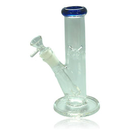 8" Straight Tube Water Pipe w/ 14mm Bowl