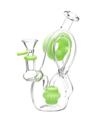 6.5" Twisted Donut Recycler Water Pipe