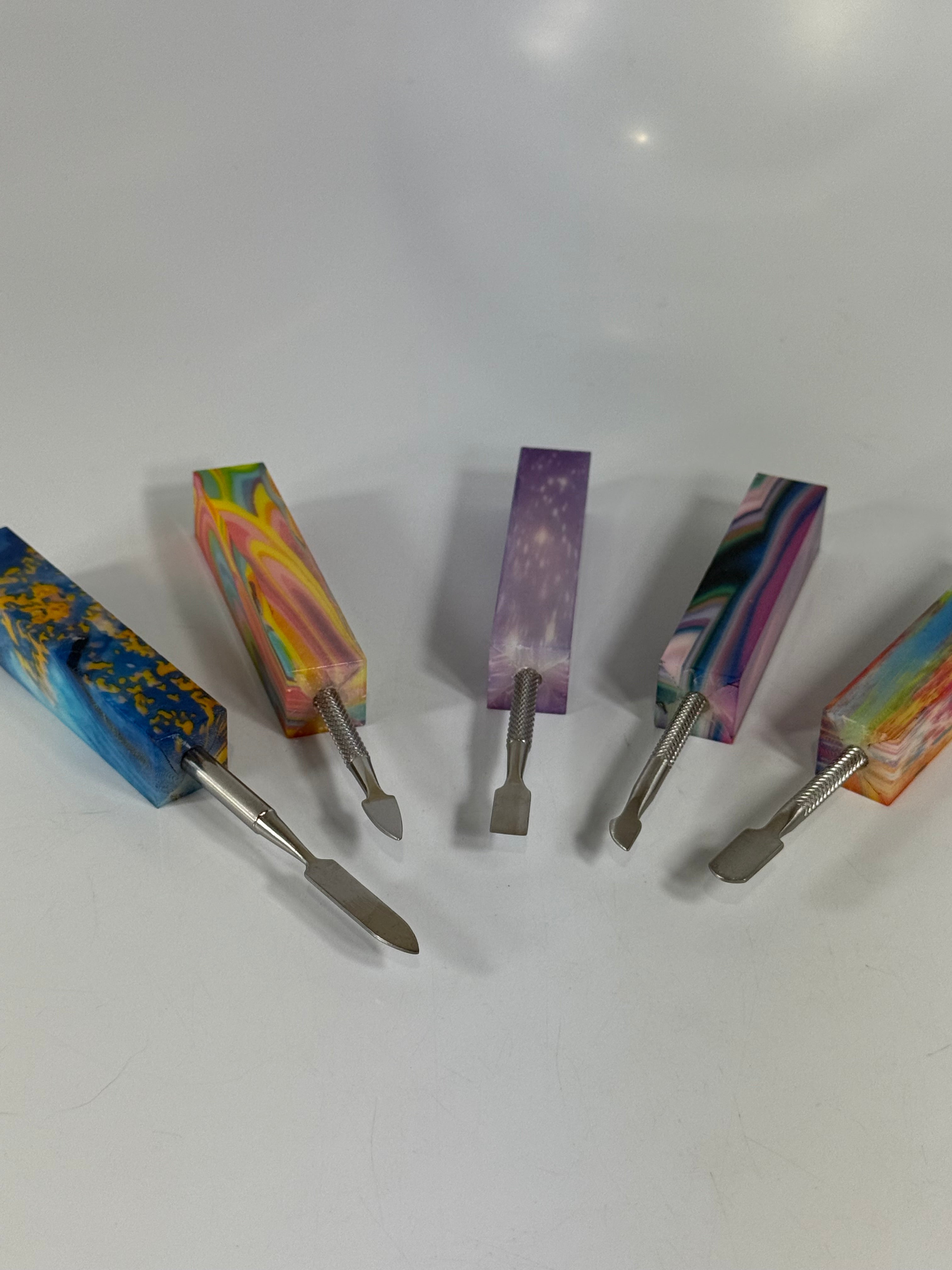 5CT 5" Metal Dabber With Resin Handle