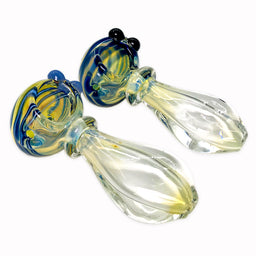 2CT | 3.5" Fumed Ring Glass Hand Pipe
