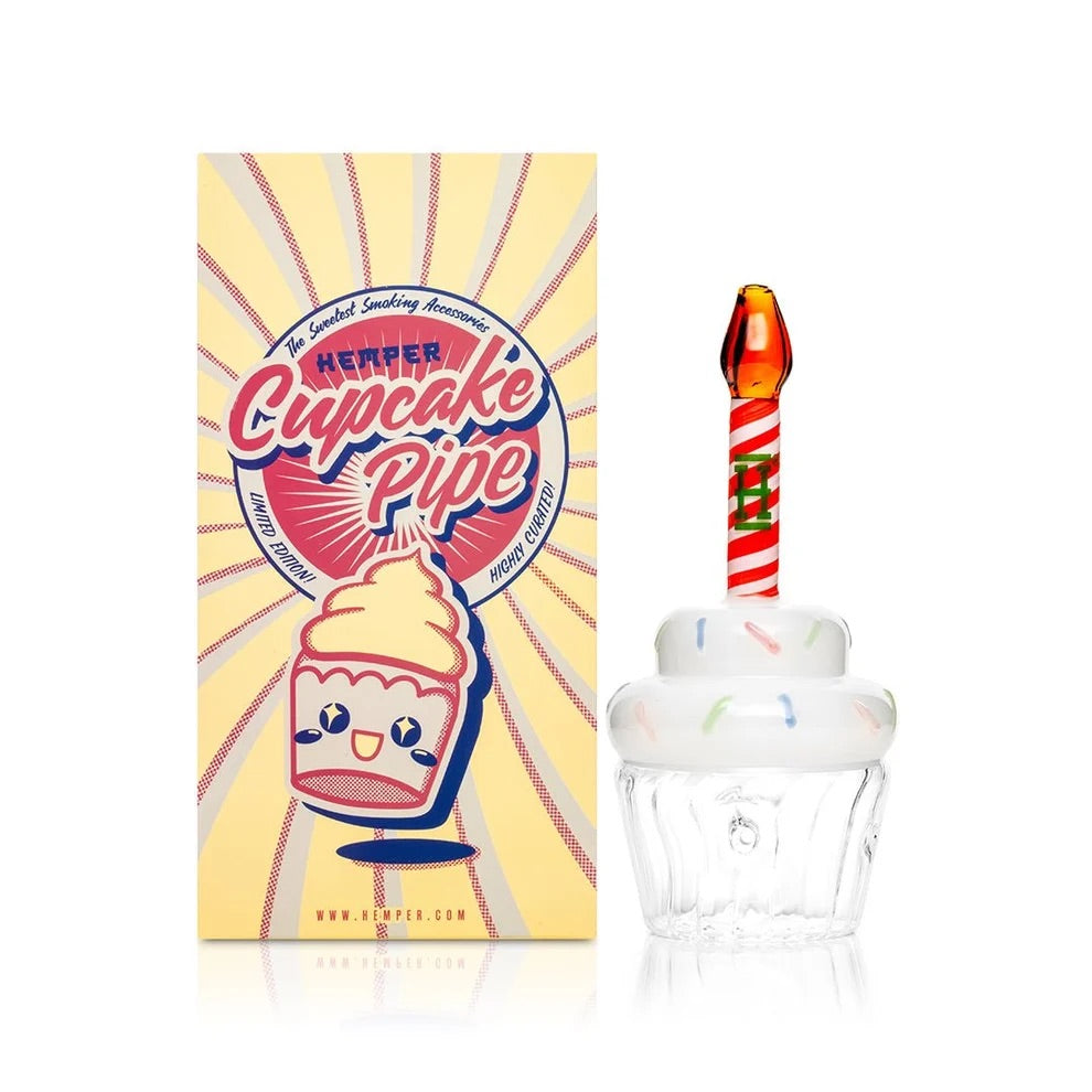 Hemper Cupcake Glass Hand Pipe