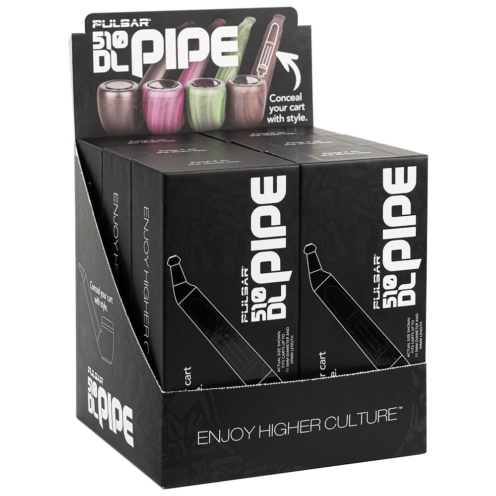 Pulsar 510 DL Pipe Variable Voltage Cartridge Vape 6ct. Display