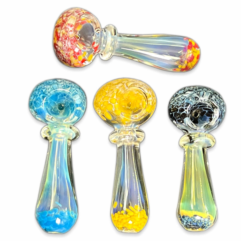 3” Tip Tail Frit Glass Pipe | 4PK