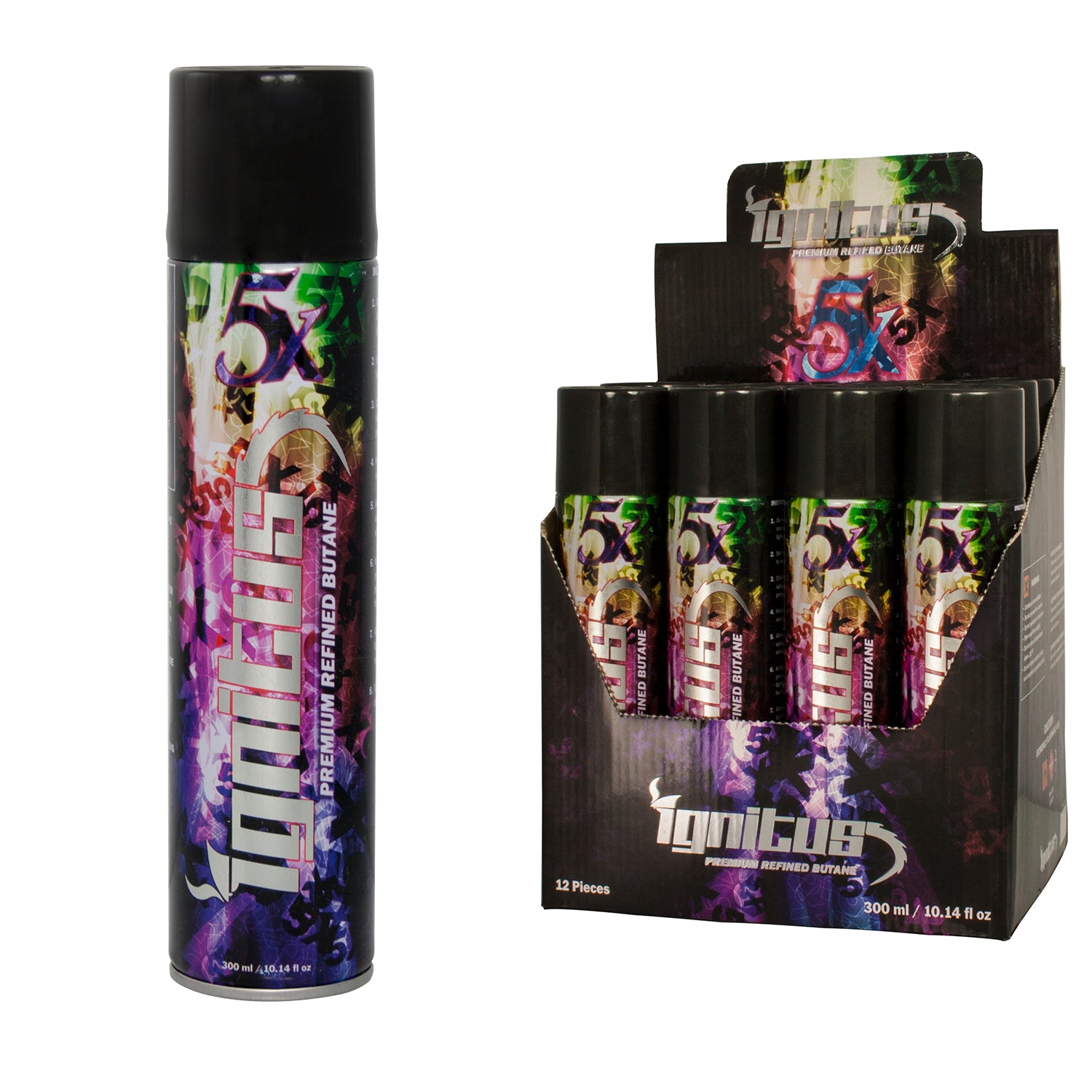 Ignitus 5x Refined Butane 12ct. POP Display