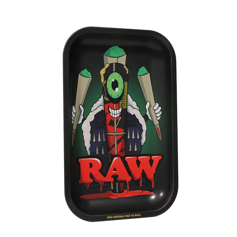 RAW 7x11" Metal Rolling Tray | Cone Monster