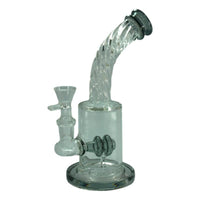 7.5" Swirled Neck Inline Water Pipe