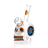 Hemper Dia De Los Muertos Skull Glass Water Pipe