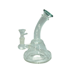 6.5" Bent Neck Wide Base Water Pipe with 14mm Bowl