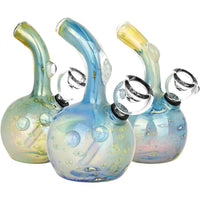 5" Bubble Base Double Fumed Glass Water Pipe