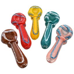 2CT | 4" Full Frit Glass Hand Pipe