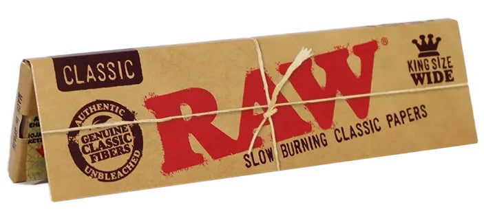 50CT Raw Classic King Size Wide Rolling Papers
