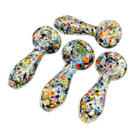 3" Confetti Frit Spoon Pipe