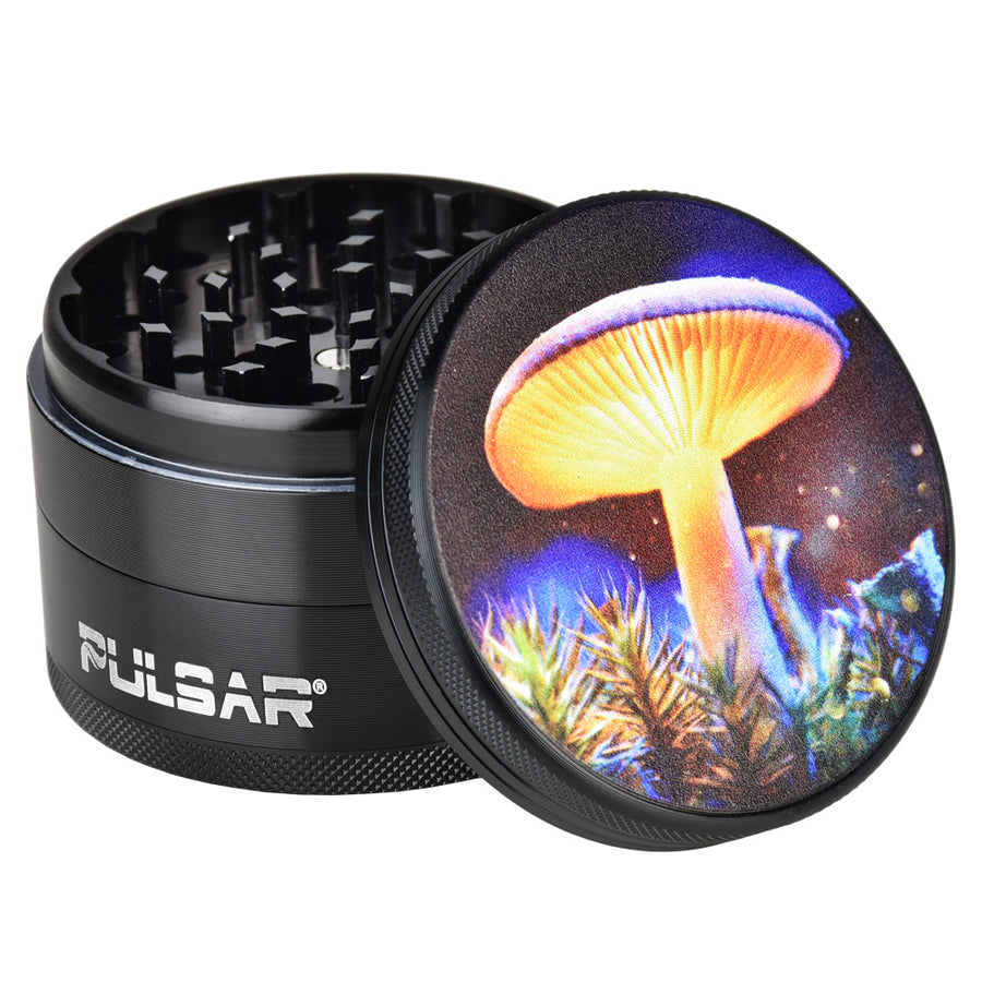 Pulsar 63mm 4pc Mystical Mushroom Metal Grinder