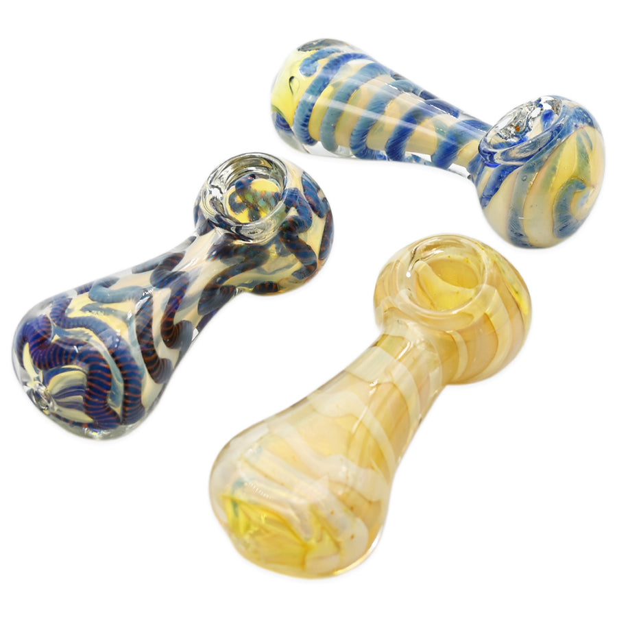 2CT 3.5" Bell Bottom Glass Hand Pipe