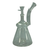 8" Wide Base Upright Disc Perc Water Pipe