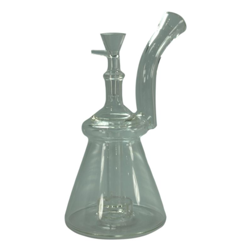 8" Wide Base Upright Disc Perc Water Pipe