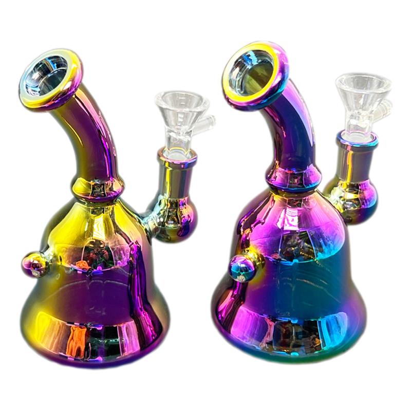 6" Electro Plated Bell Bottom Water Pipe