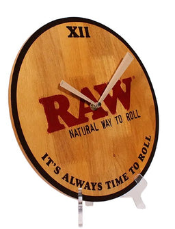 Raw Wooden Wall Clock