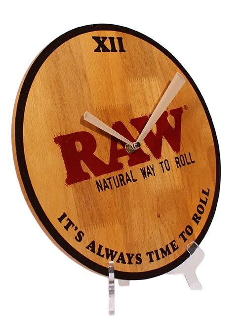 Raw Wooden Wall Clock