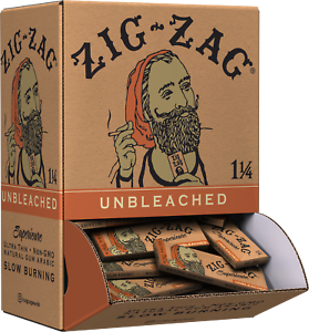 Zig Zag Unbleached Rolling Papers 1¼" Size - 48 ct.