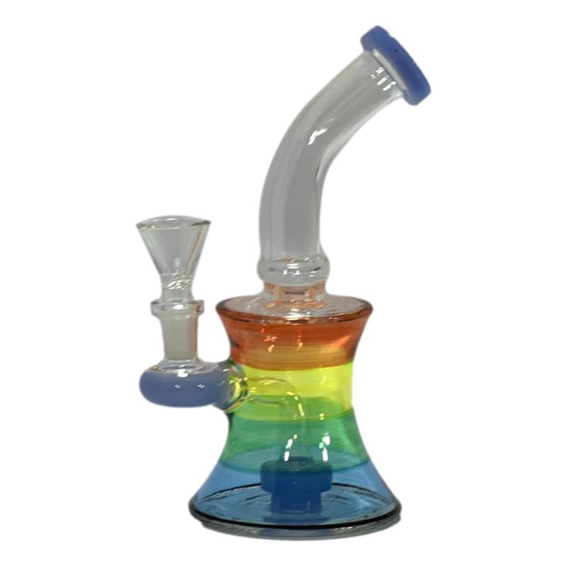 7.5" Disc Perc Rainbow Bong