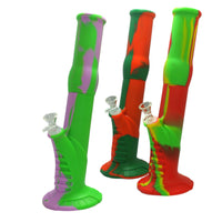 14" Slanted Silicone 2pc Water Pipe