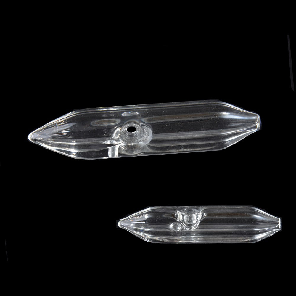 4.5" Clear Glass Hand Pipe