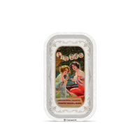 Zig Zag 7" x 11" Metal Rolling Tray | Vintage Lanterns