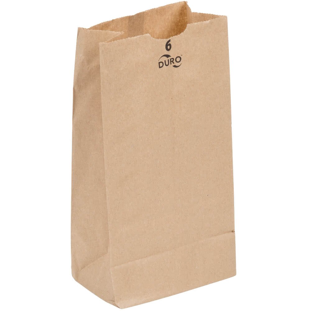 Duro Bag 6 lb. Kraft Brown 500 ct.