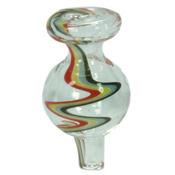 Flat Top Glass Carb Cap Clear Wig Wag